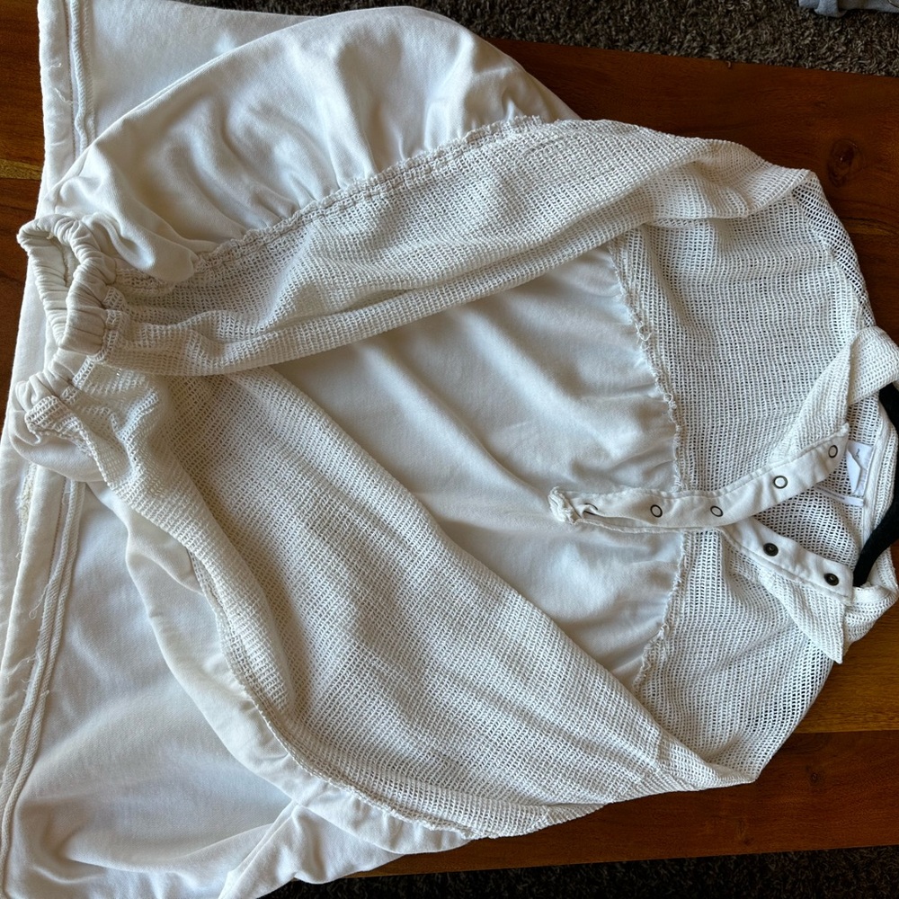 Urban Outfitters Cream Waffle Knit Top